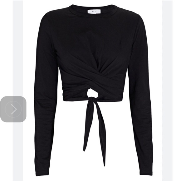 A.L.C. Tops - A.L.C Juliette Cotton Tee In Black XS Brand New